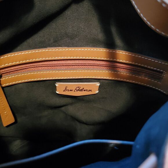 SAM EDELMAN Signature Blaire Leather Bucket Bag - Picture 10 of 12